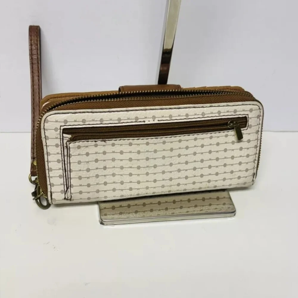 FOSSIL-Pebbled Leather Wristlet/Wallet
